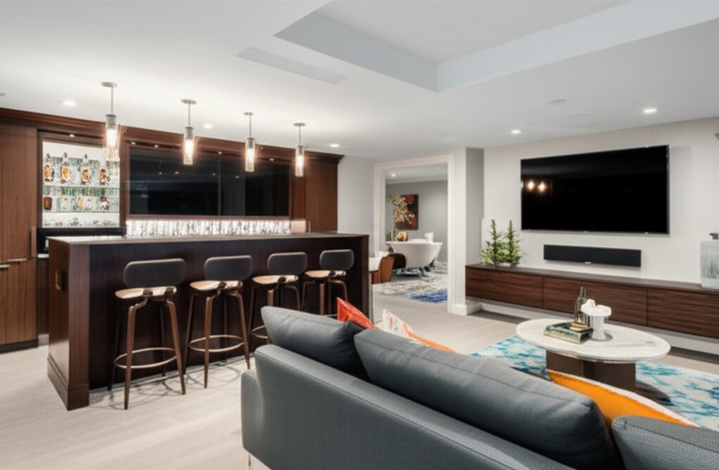 Modern Basement Renovation